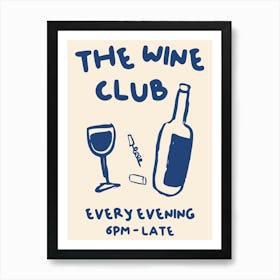 The Wine Club Art Print