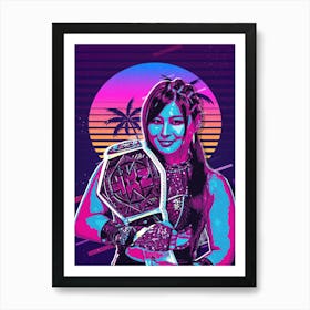 Io Shirai 80s Retro Art Print