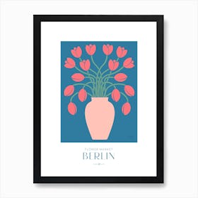 Berlin Flower Market Art Print Poster