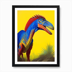 Eotyrannus 1 Primary Colours Dinosaur Art Print