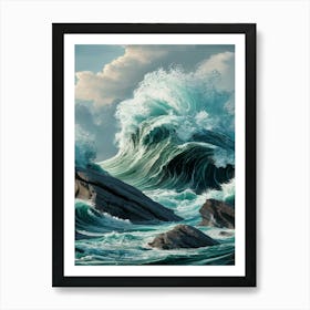 Ocean Waves Art Print