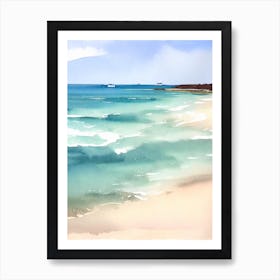 Boat Harbour Beach 2, Australia Watercolour Affiche