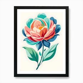 Peony Flower 7 Art Print