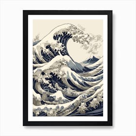 Vintage The Wave Of Kanagawa Art Print