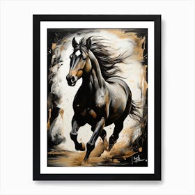 Horse Running Art Print