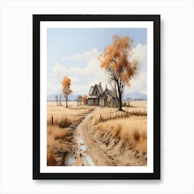 Old House In The Countryside Art Print