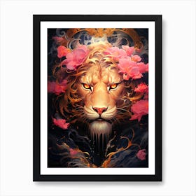 Lion Head Art Print