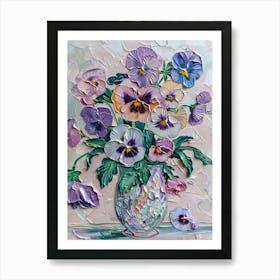 A World Of Flowers Pansies 2 Painting Art Print