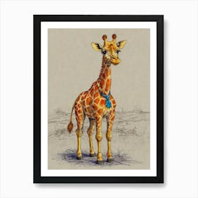 Giraffe 112 Art Print