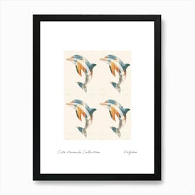 Cute Animals Collection Dolphin 4 Art Print