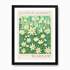 Flower Market Warsaw 1 Art Print