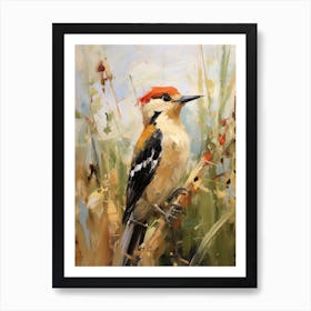 Bird Painting Woodpecker 4 Art Print