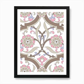 Floral Pattern - Iznik — Turkish pattern Poster