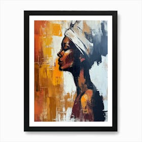 Feathered Fantasy, African Boho Art Style Art Print