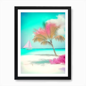 Aruba Soft Colours Tropical Destination Art Print