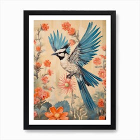 Blue Jay 2 Detailed Bird Painting Art Print