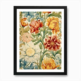 Floral Wallpaper 29 Art Print