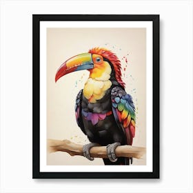 Rainbow Toucan Art Print 1 Art Print