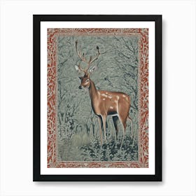 Deer In The Woods 3 Art Print