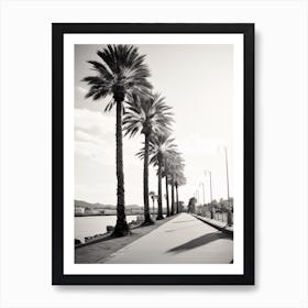 Cannes, France, Black And White Old Photo 3 Art Print