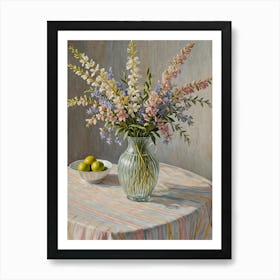 Pastel Flowers In A Vase 1 Art Print