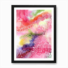 Abstract Watercolor Garden Art Print