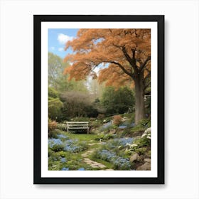 Autumn In The Garden Art Print