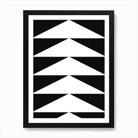 Black And White Arrows Art Print