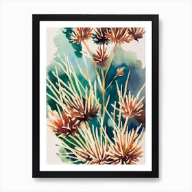 Acropora Suharsonoi 2 Vintage Graphic Watercolour Art Print