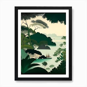The Mergui Archipelago Thailand Rousseau Inspired Tropical Destination Art Print