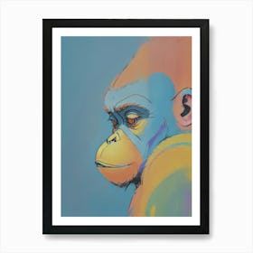 Ape in wonder Art Print