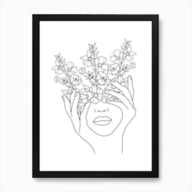 Head Of Flowers Art Print