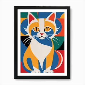 Cat On The Wall Art Print