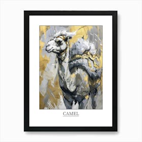 Camel Precisionist Illustration 1 Poster Art Print