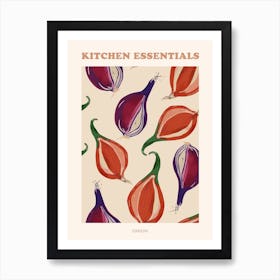 Onion Pattern Illustration Poster 4 Art Print