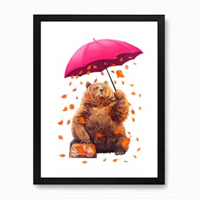 Autumn Bear Art Print