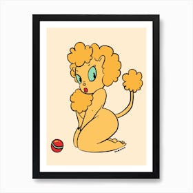 Golden Lioness Art Print