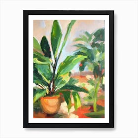 Philodendron Impressionist Painting Póster