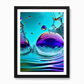 Water Sprites Waterscape Pop Art Photography 1 Art Print