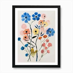 Painted Florals Gypsophila 4 Art Print