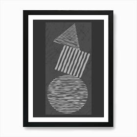 Shapes Abstract Painting Art Print