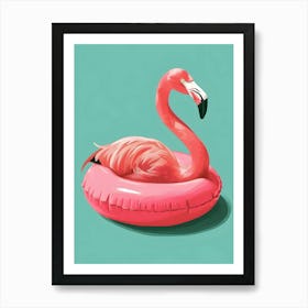 Pink Flamingo 4 Art Print