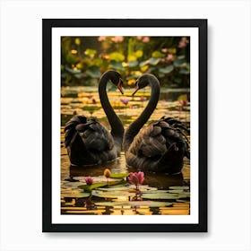 Black Swans Art Print