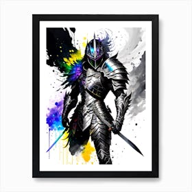 Knight In Armor 3 Art Print