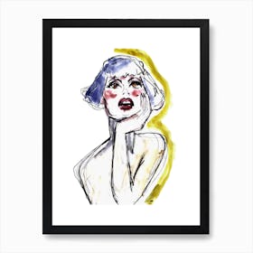 Portrait Of A Woman Art Print