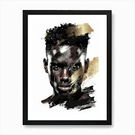 Portrait Of A Black Man Art Print