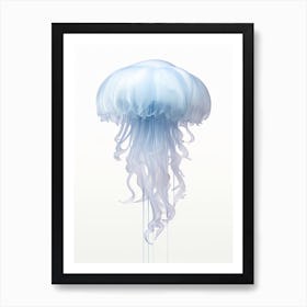 Lions Mane Jellyfish Watercolour 4 Art Print