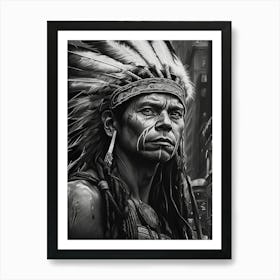 Indian Chief 3 Art Print