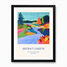 Colourful Gardens Lewis Ginter Botanical Garden Usa 2 Blue Poster Art Print