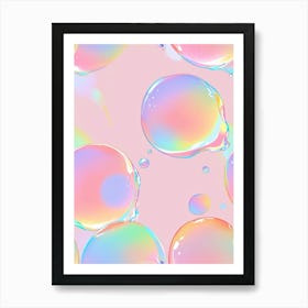 Soap Bubbles Wallpaper Art Print